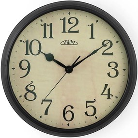 Retro nástenné hodiny PRIM Historic E01P.4137.90 – Čierne (32 cm)