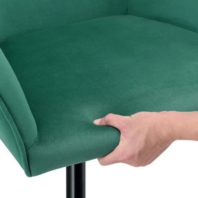 InternetovaZahrada Kreslo Tarje so zamatovým poťahom – zelené