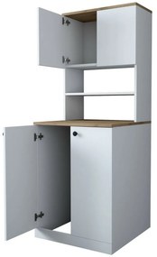 Skriňa nad práčkou Kira White a Walnut