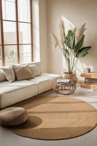 Koberec Hanse Home Jute Braided Rangpur naturálny / zlatý