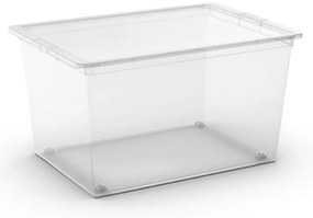 KIS Úložný box C Box XL 50l s kolieskami transparentný