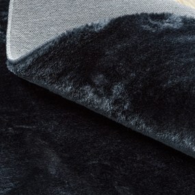 Dywany Łuszczów, Kusový koberec Visco Rabbit Dark grey 5 kruh, 200x200 (priemer) kruh, šedá, detská izba