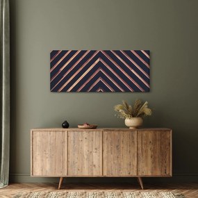Obraz dreveného motívu na čiernom pozadí (120x50 cm)