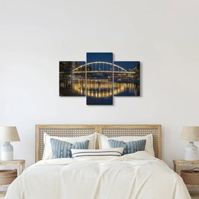 Obraz mosta s fontánou (90x60 cm)