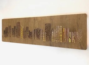 Podsvietený obraz Mrakodrapy na batériu