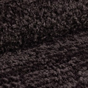 Antracitová modulárna podnožka z textílie bouclé Bellis – Micadoni Home