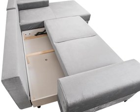 Sivá rohová sedacia súprava SPARK Varianta: Ľavý roh