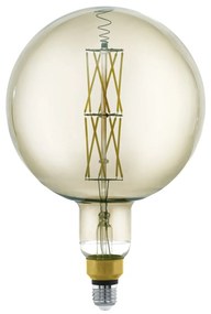 EGLO Stmievateľná retro žiarovka LED, E27, G200, 8W, 600lm, teplá biela