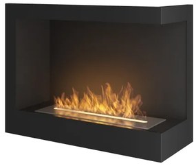 InFire - Rohový BIO krb 45x60 cm 3kW čierna