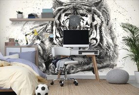 Tapeta čiernobiely predátor zvierat