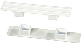 Biela stropná PVC garniža 150 cm - jednoradová