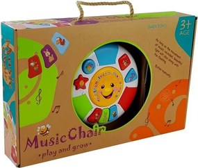 LEAN Toys Vzdelávací hrací stolík pre bábätká, tvary a farby so zvukmi