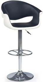 Barová Stolička H-46 Biely/Čierna