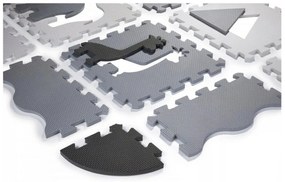 Vulpi Penová podložka/ohrádka Puzzle 150 x 150 cm Farba: sivá