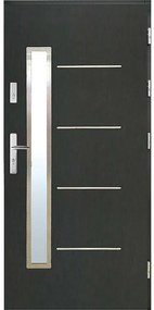 Dvere vchodové WZ 68 90P antracit