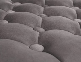 Barová stolička Dublin - zamat, biely rám Sivá