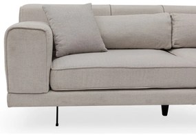 Svetlobéžová rohová pohovka Artie Jivago, pravý roh