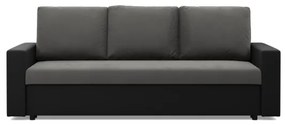 Trojmiestna rozkladacia sedačka LUNA popolová / čierna