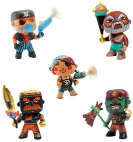 Balíček Arty Toys veľký – piráti Kyle & Caraiba & Jack Skull & Hipster spider & Marcus