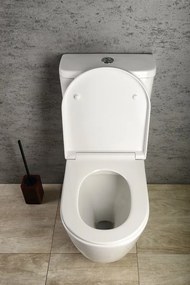 Sapho, TURKU RIMLESS WC kombi misa zvýšená, sp./zad.odpad, PC104WR