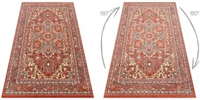 Koberec LEGEND 468 10 GB300 OSTA - Ornament / rám, exkluzívny červený / béžový