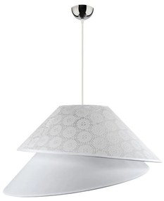 Duolla - Luster na lanku COCO 1xE27/40W/230V pr. 50 cm biela