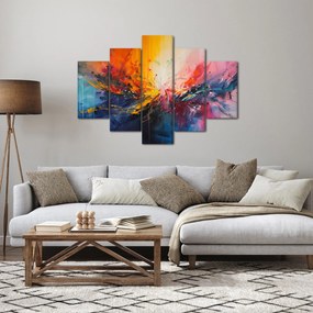 Obraz - Farebná abstrakcia (150x105 cm)