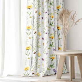 Goldea dekoračný záves - lúčny svet 280x150 cm