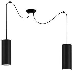 Belis Luster na lanku ZIK 2xE27/40W/230V pavúk čierna 0942
