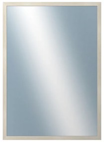 DANTIK - Zrkadlo v rámu, rozmer s rámom 50x70 cm z lišty KASETTE biela prederaná (2756)