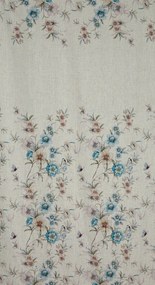 ZÁVES NA KRÚŽKOCH IVY 140X250 CM KVETY