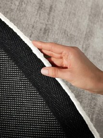 Koberec JANE strieborný kruh