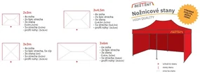 Bestent Nožnicový stan 2x3 Army HQ