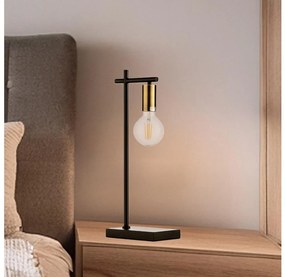 ONLI - Stolná lampa CROSS 1xE27/22W/230V čierna/mosadz