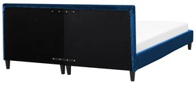 Poťah na posteľ 180x200 cm Futti (tmavomodrá). Vlastná spoľahlivá doprava až k Vám domov. 1010328