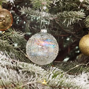 Vianočná ozdoba FJER mrazené sklo 711558