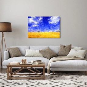 Obraz - Olejomaľba, Zlaté pole (90x60 cm)