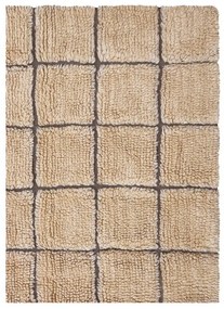 Ručne tkaný vlnený behúň jantárový 80x230 cm Mosaic Amber – Lorena Canals