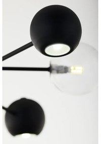 Jupiter 1995 - Luster na tyči MOKA 3xGU10/10W/230V + 3xG9/10W/230V čierna/číra