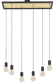 Eglo 43725 - Luster na lanku CONSETT 6xE27/40W/230V