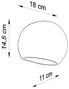 Nástenné svietidlo GLOBE 1xE27/60W/230V biela