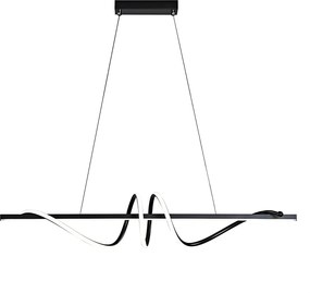Toolight Toolight, LED stropné svietidlo 120cm, 50W, 3000K, LHJ023-CP, čierna matná, OSW-50011