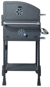 Gril na drevené uhlie čierna