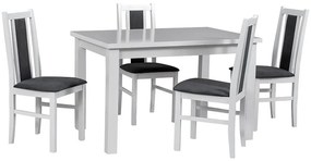 Jedálenská zostava KPL 1+4 BOSS 14 biela/sivý