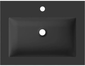 Mexen Otis, umývadlo na zapustenie 61 x 46,5 cm, čierna matná, 25186071