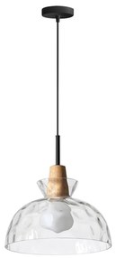 Závesná lampa La Belle XXV čierna/hnedá