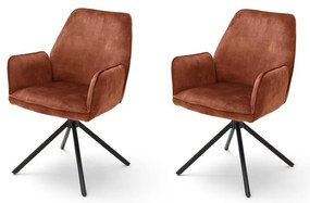 Jedálenské stoličky NEXORO, 2 ks, červené