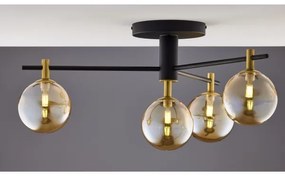 Jupiter 2031 - Prisadený luster FIGARO 4xG9/10W/230V čierna/zlatá/béžová