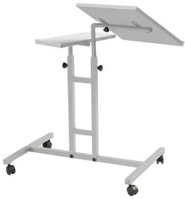 Polohovateľný stôl GLEN 87x67 cm biela