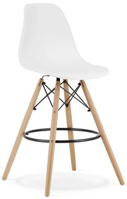 Barová stolička LAMAL - biela